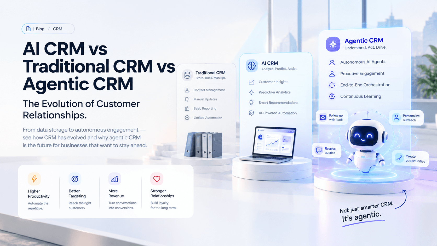 AI CRM vs Traditional CRM vs Agentic CRM: Which One Does Your Business Need in 2027?