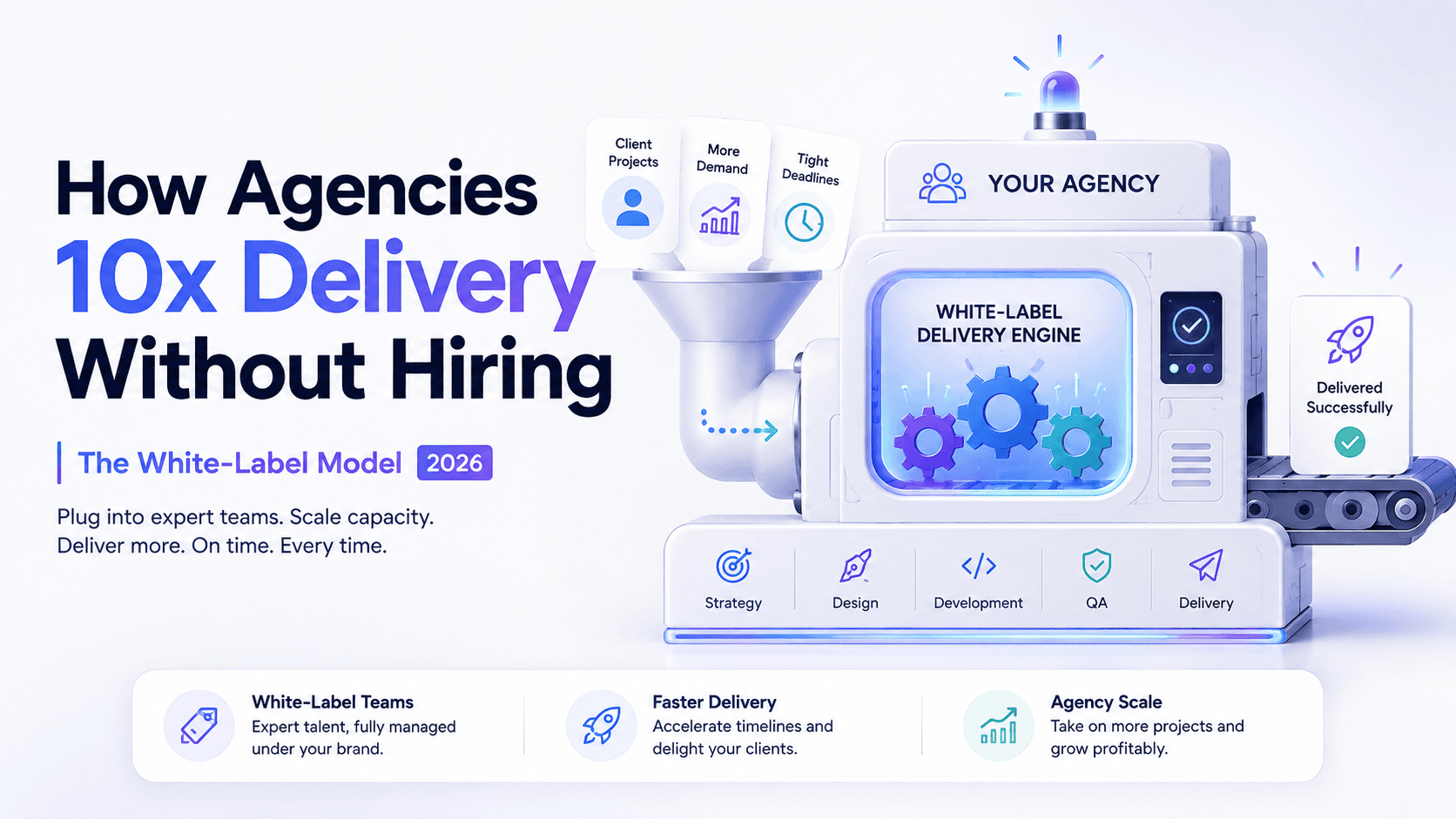 How Agencies 10X Delivery Without Hiring: White-Label Model 2026