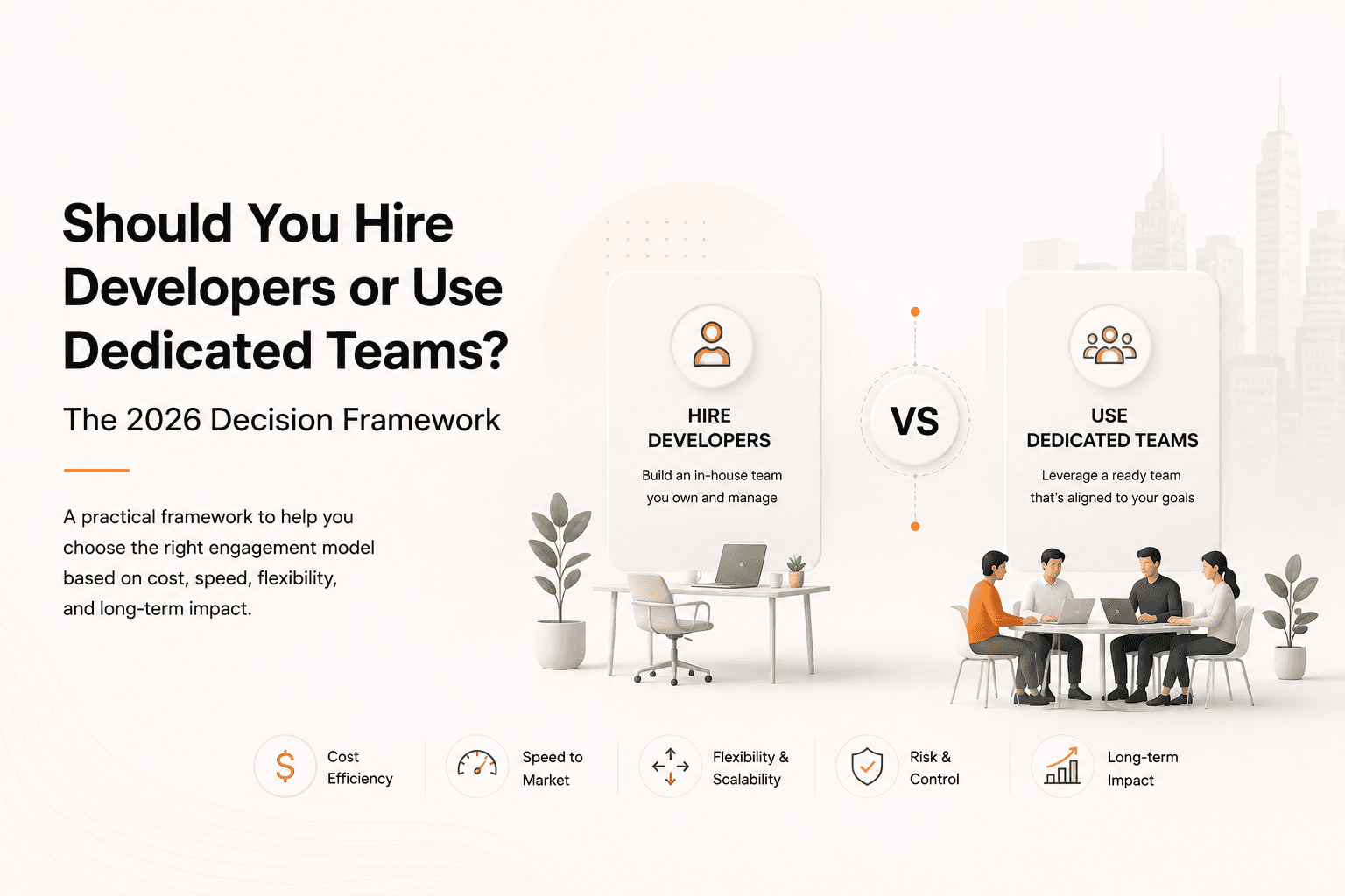Should You Hire Developers or Use Dedicated Teams? The Decision Framework